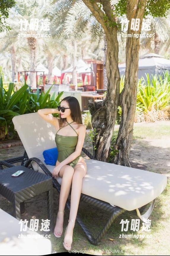 尤蜜荟 - 菲儿beauty的吊带胜过我的夏天，私拍套图里的趣味满满！